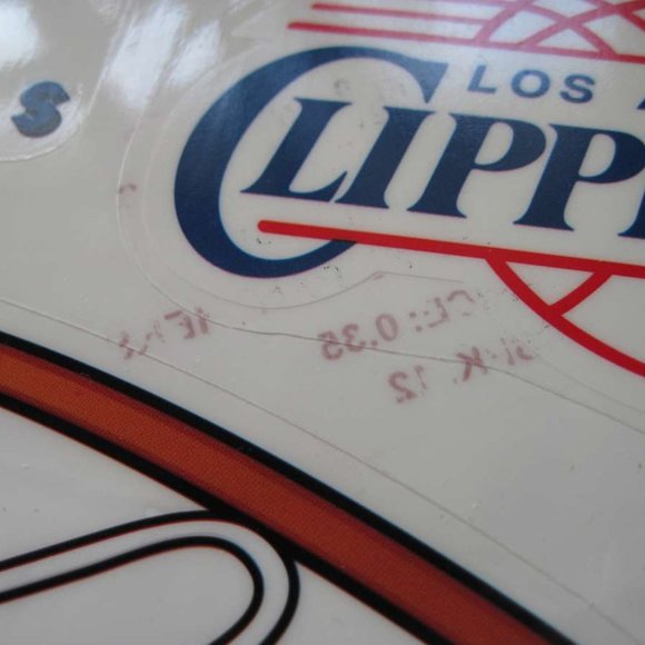 Los Angeles Clippers Reusuable Static Window Color Clings 1997 Genuine Throwback - Picture 5 of 7
